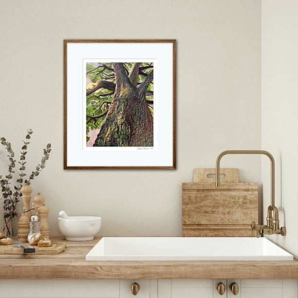 ‘Grounded’ Limited Edition Glicée Fine Art Print Unframed Signed Nature Tree - Picture 4 of 11